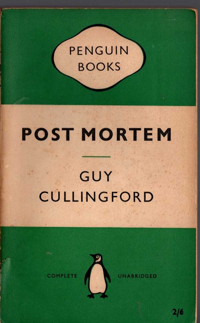 Guy Cullingford  POST MORTEM front book cover image