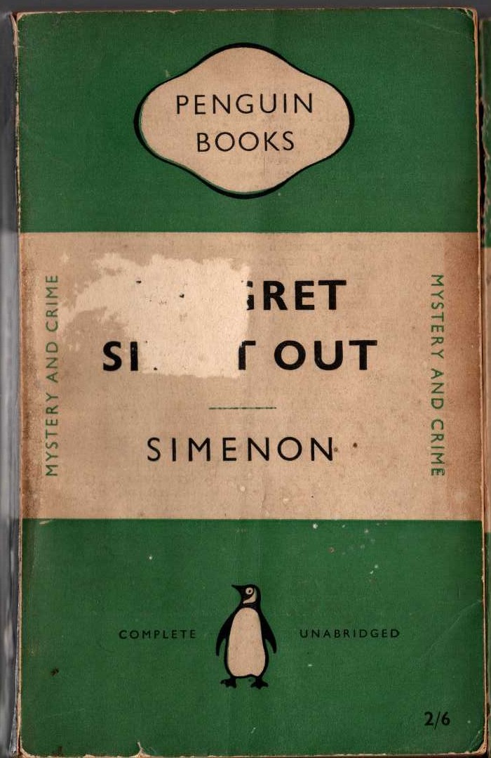 Georges Simenon  MAIGRET SITS IT OUT front book cover image