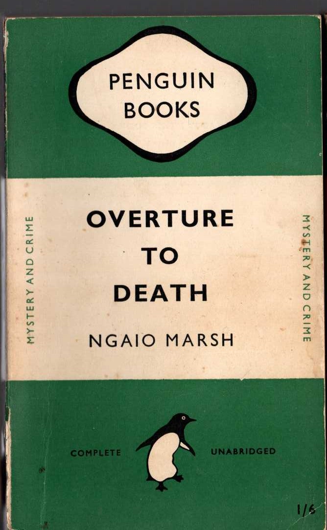 Ngaio Marsh  OVERTURE TO DEATH front book cover image