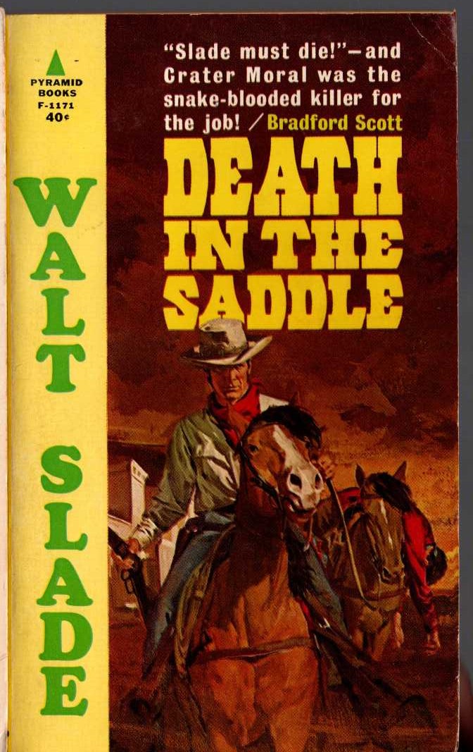 Bradford Scott  DEATH IN THE SADDLE front book cover image