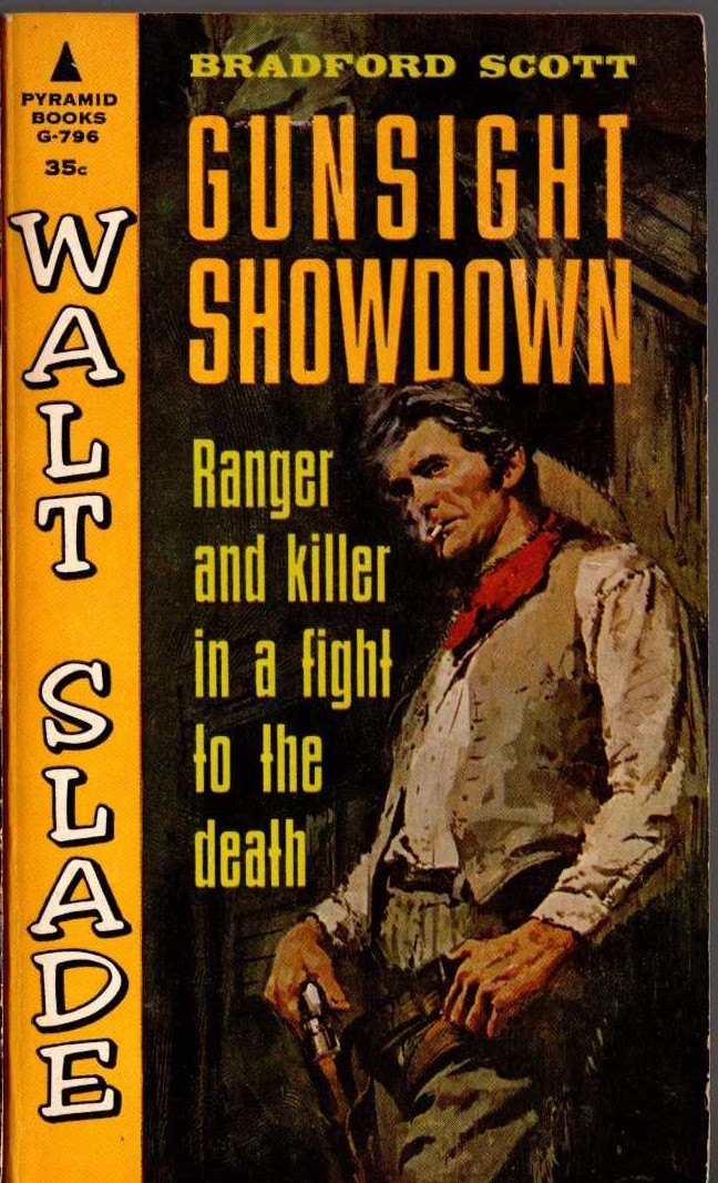 Bradford Scott  GUNSIGHT SHOWDOWN front book cover image