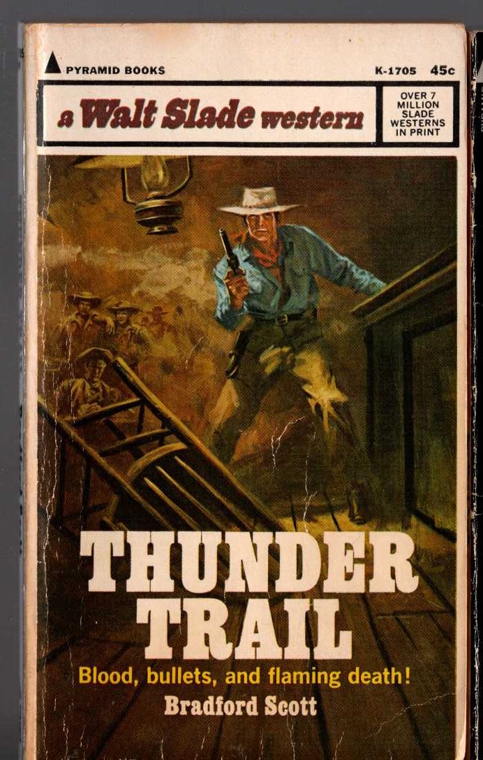 Bradford Scott  THUNDER TRAIL front book cover image