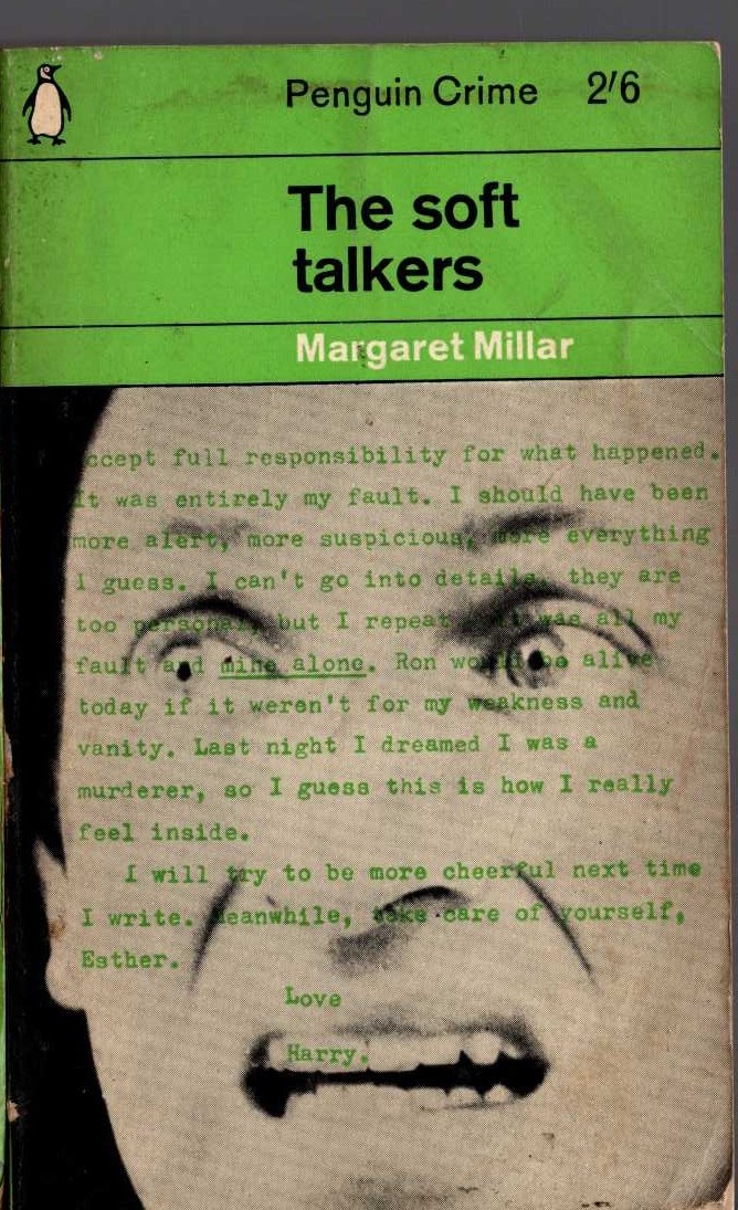 Margaret Millar  THE SOFT TALKERS front book cover image
