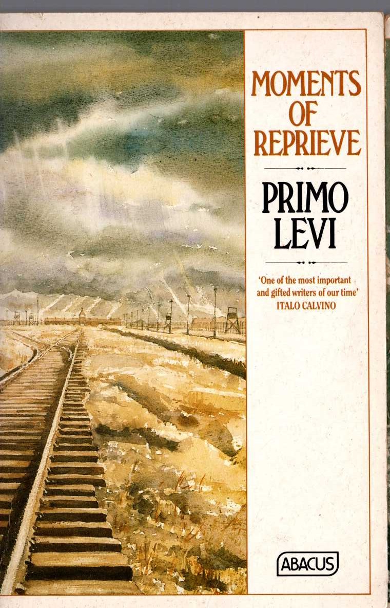 Primo Levi  MOMENTS OF REPRIEVE front book cover image