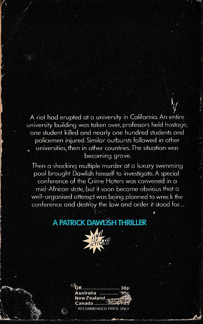 Gordon Ashe  A RABBLE OF REBELS magnified rear book cover image