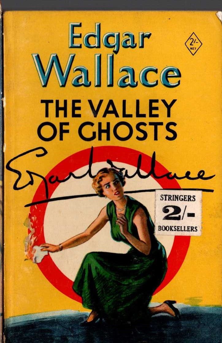 Edgar Wallace  THE VALLEY OF GHOSTS front book cover image