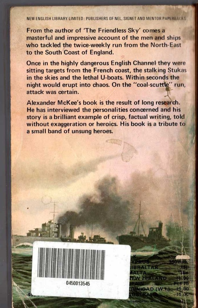 Alexander McKee  THE COAL-SCUTTLE BRIGADE magnified rear book cover image