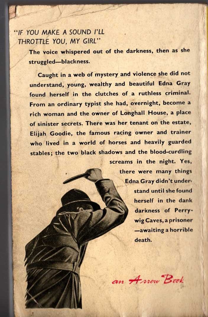 Edgar Wallace  THE GREEN RIBBON magnified rear book cover image