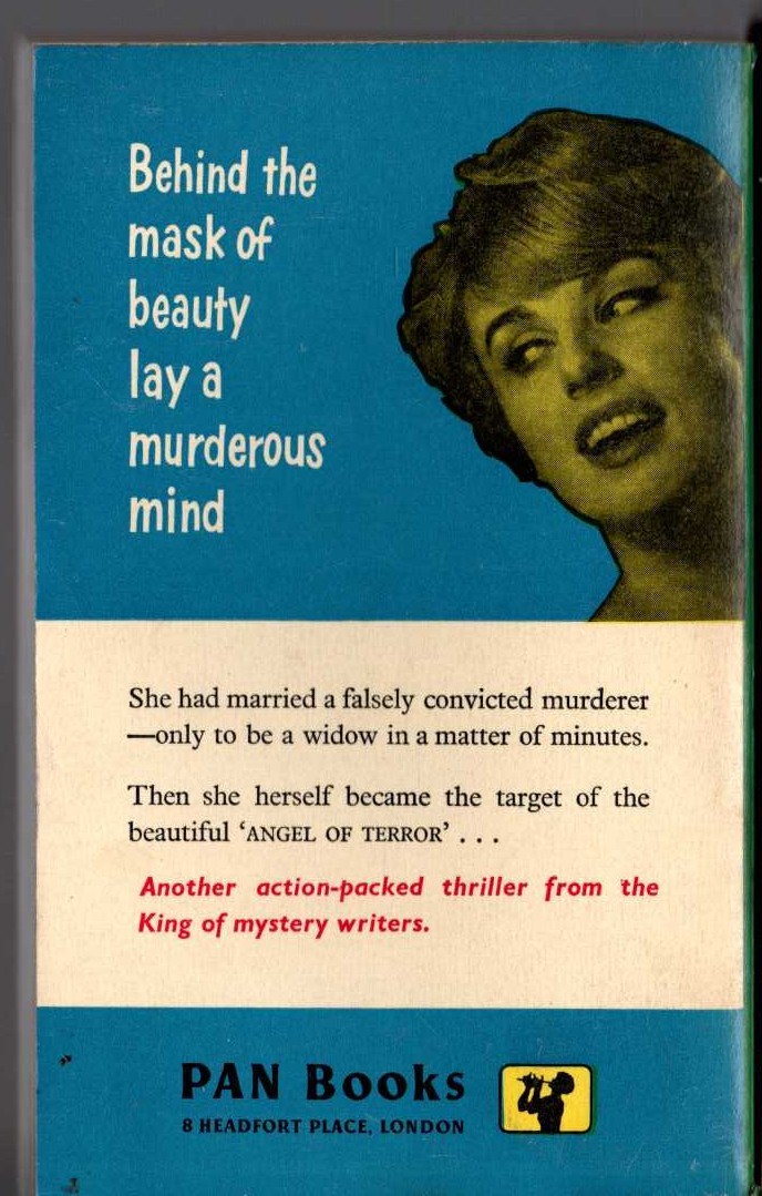 Edgar Wallace  THE ANGEL OF TERROR magnified rear book cover image