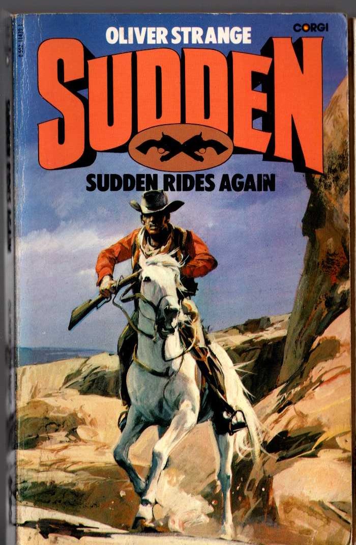 Oliver Strange  SUDDEN RIDES AGAIN front book cover image