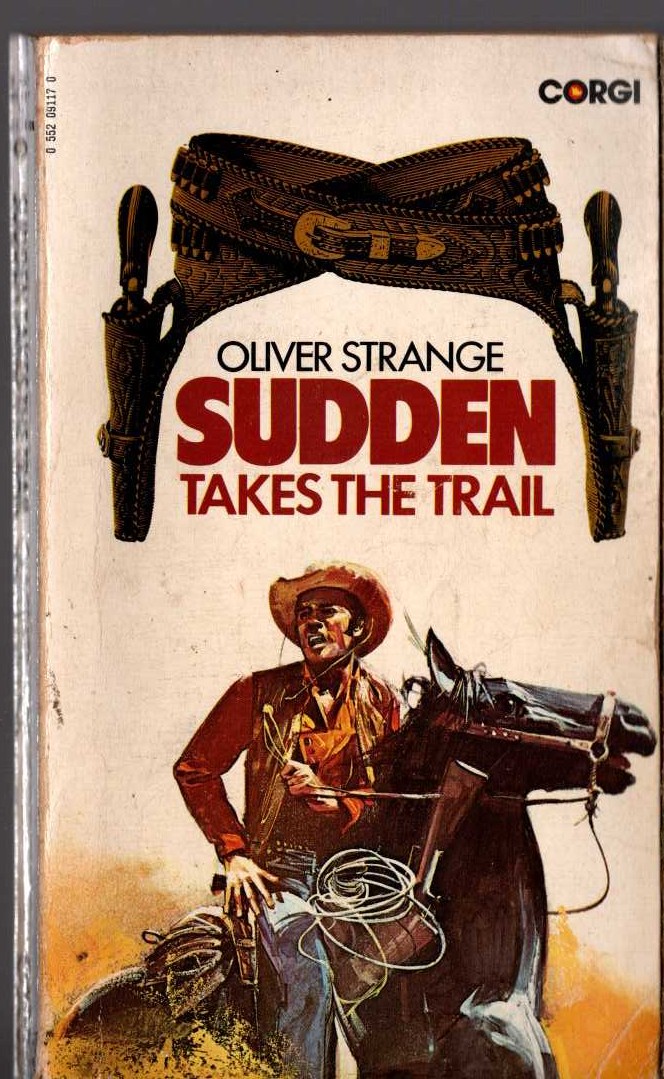 Oliver Strange  SUDDEN TAKES THE TRAIL front book cover image