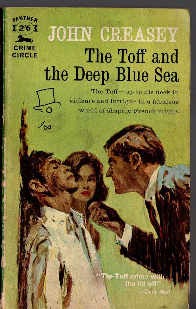 John Creasey  THE TOFF AND THE DEEP BLUE SEA front book cover image