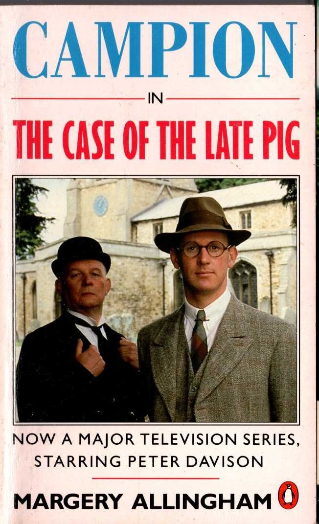 Margery Allingham  THE CASE OF THE LATE PIG (TV tie-in) front book cover image