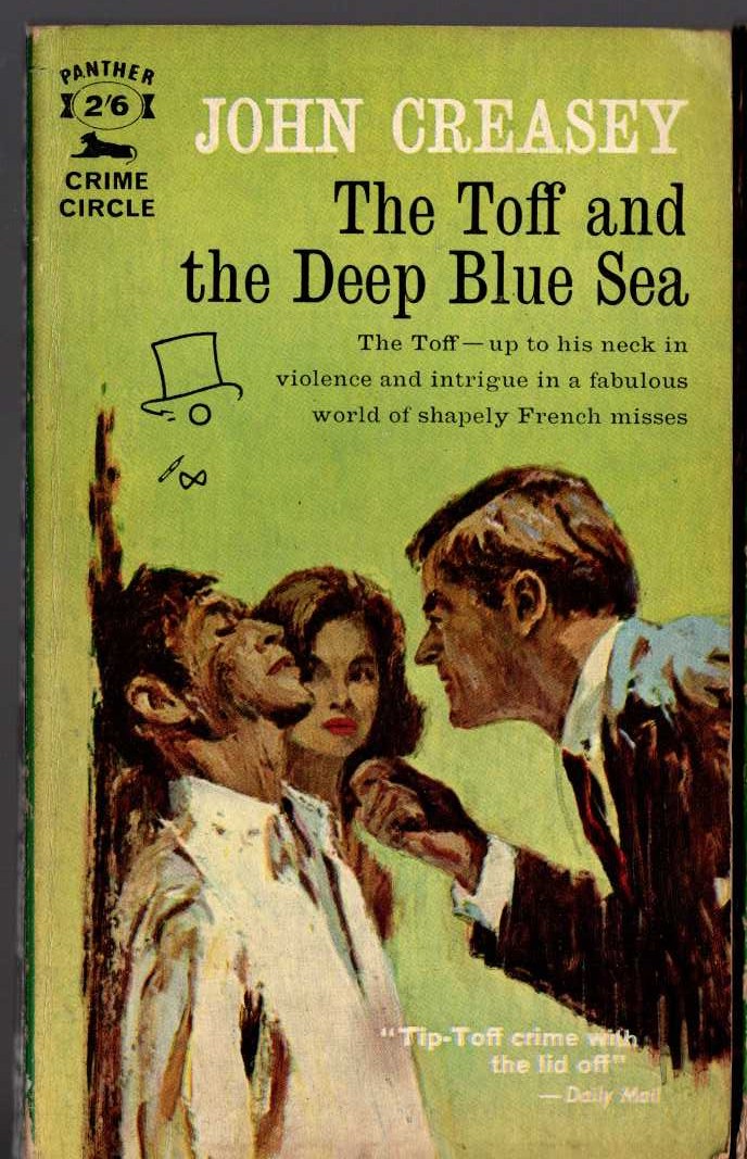 John Creasey  THE TOFF AND THE DEEP BLUE SEA front book cover image