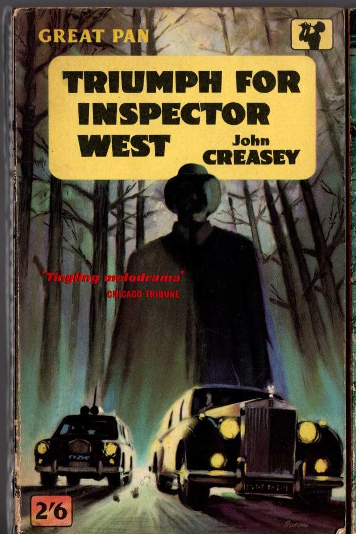 John Creasey  TRIUMPH FOR INSPECTOR WEST front book cover image