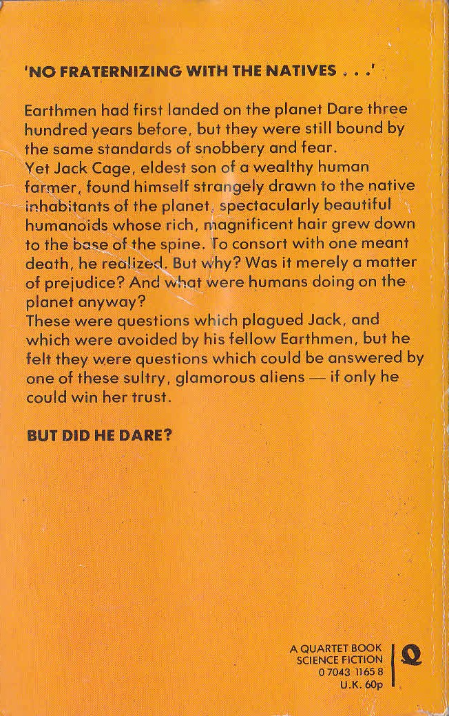 Philip Jose Farmer  DARE magnified rear book cover image