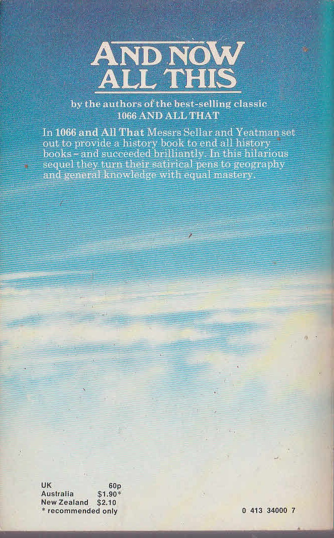 AND NOW ALL THIS magnified rear book cover image
