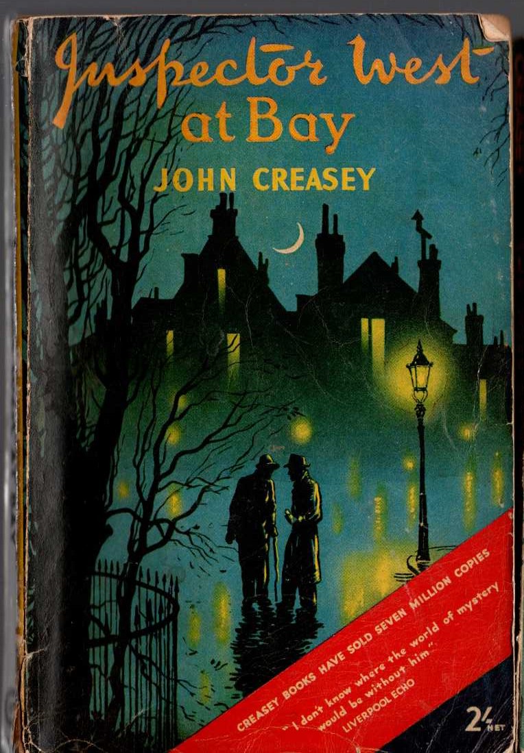 John Creasey  INSPECTOR WEST AT BAY front book cover image