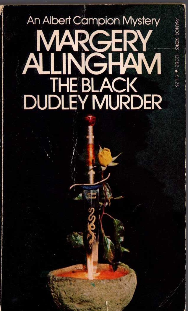 Margery Allingham  THE BLACK DUDLEY MURDER front book cover image