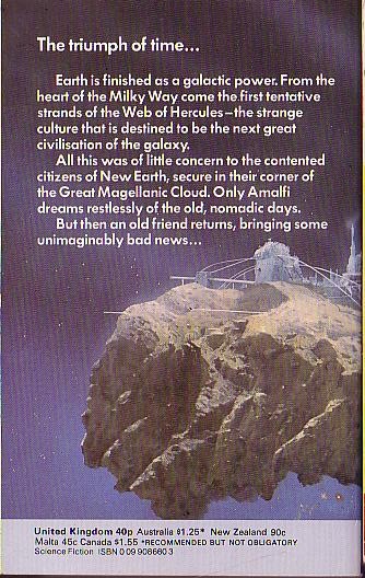 James Blish  A CLASH OF CYMBALS magnified rear book cover image