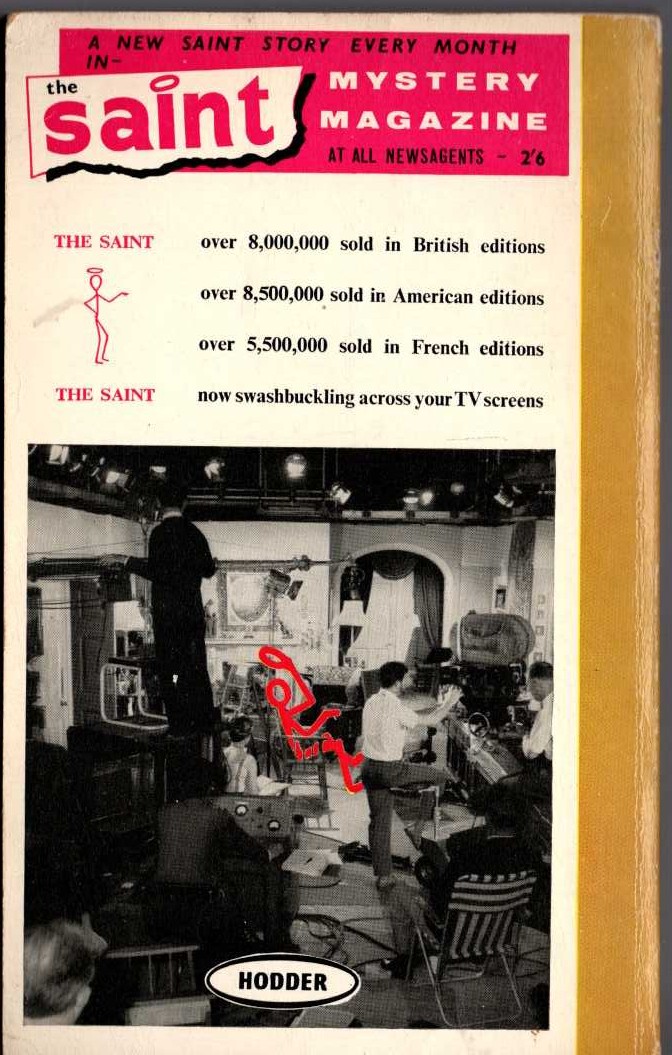 Leslie Charteris  THE HAPPY HIGHWAYMAN magnified rear book cover image
