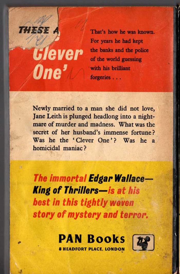 James Clavell  ESCAPE magnified rear book cover image