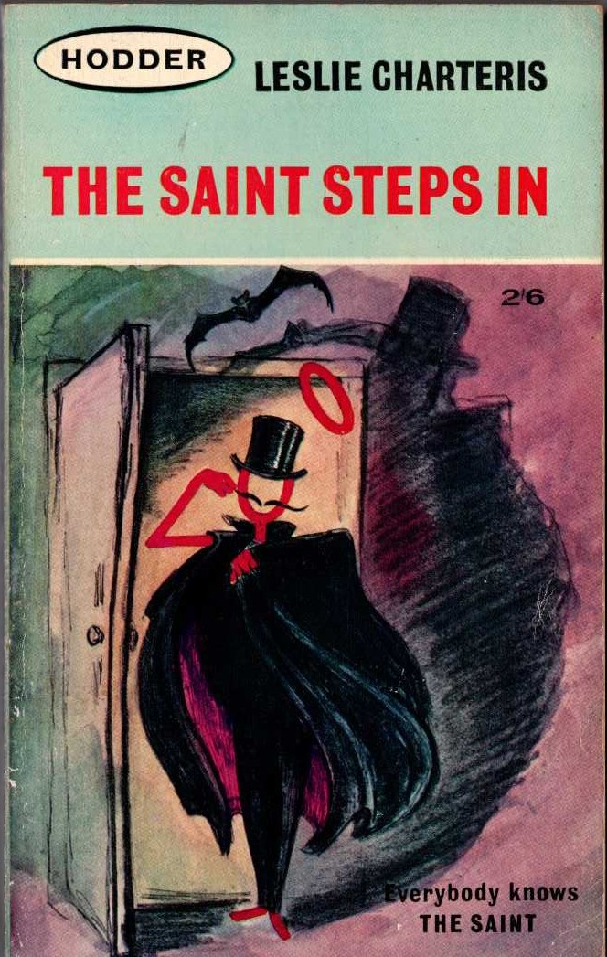 Leslie Charteris  THE SAINT STEPS IN front book cover image