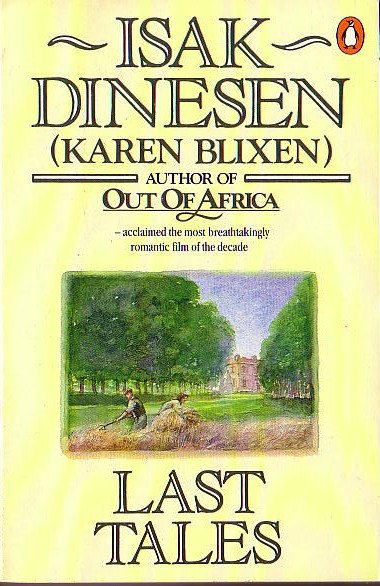 Isak Dinesen  LAST TALES front book cover image