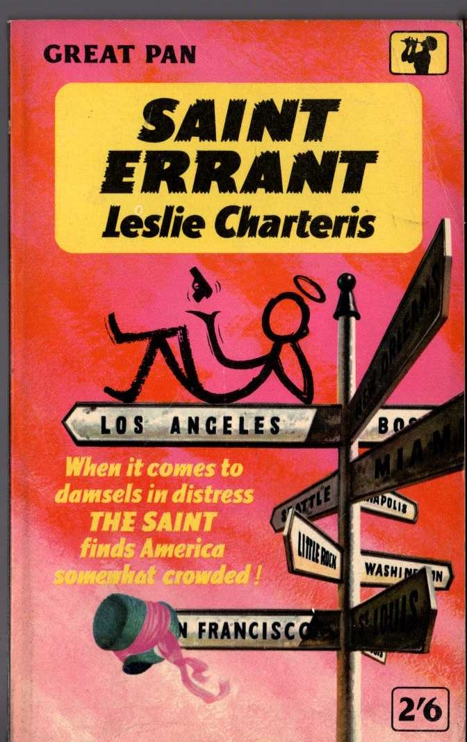 Leslie Charteris  SAINT ERRANT front book cover image