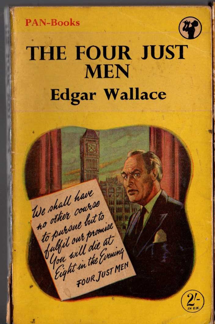 Edgar Wallace  THE FOUR JUST MEN front book cover image