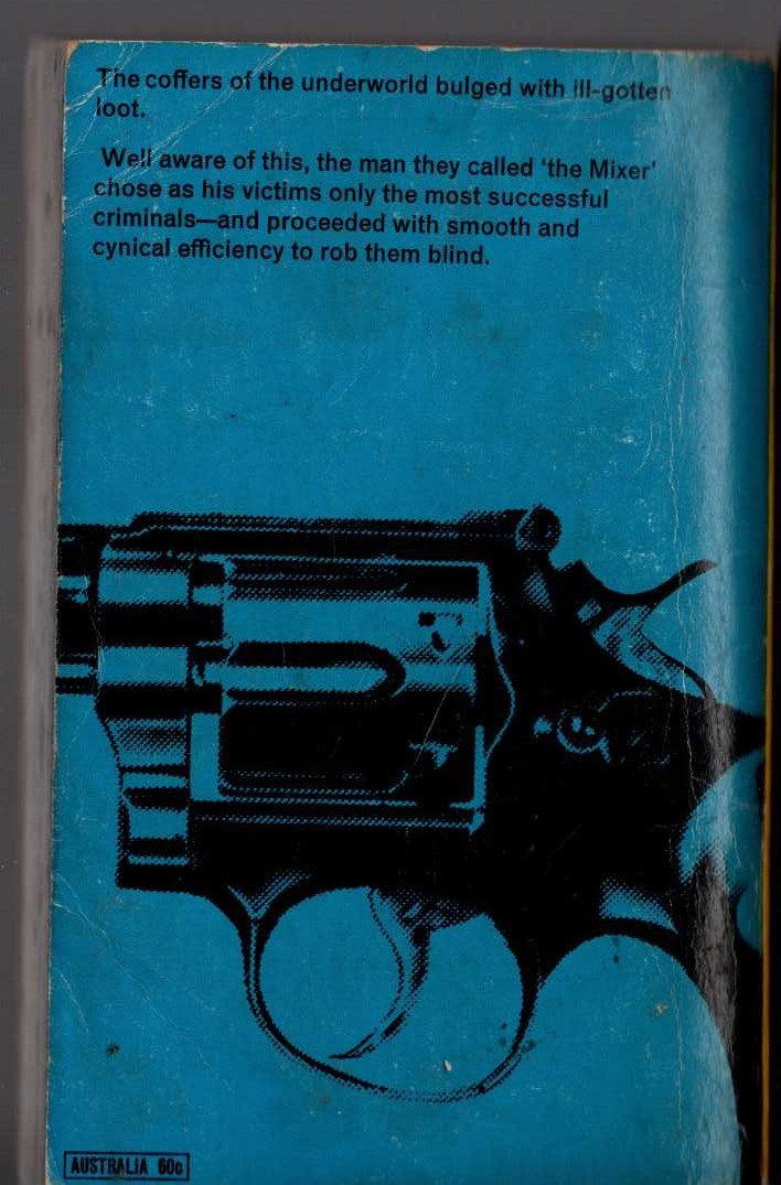 Edgar Wallace  THE MIXER magnified rear book cover image