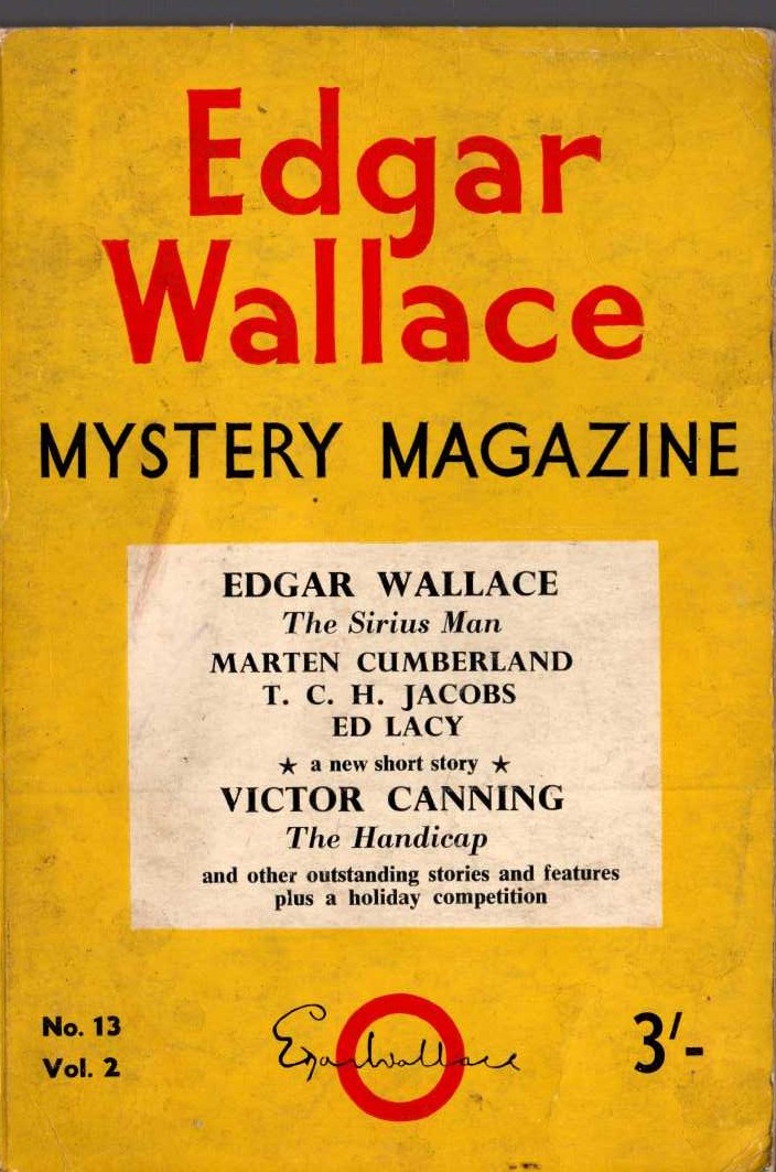 Various   EDGAR WALLACE MYSTERY MAGAZINE. No.13 Vol.2 August 1965 front book cover image