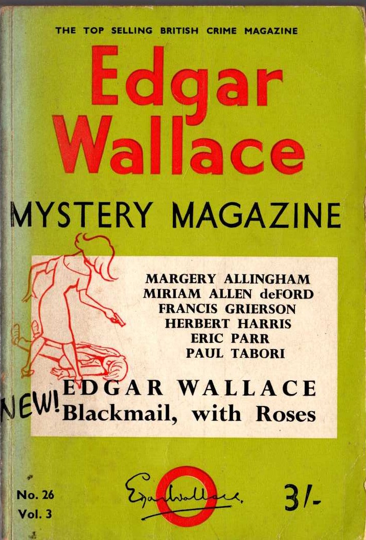 Various   EDGAR WALLACE MYSTERY MAGAZINE. No.26 Vol.3 September 1966 front book cover image