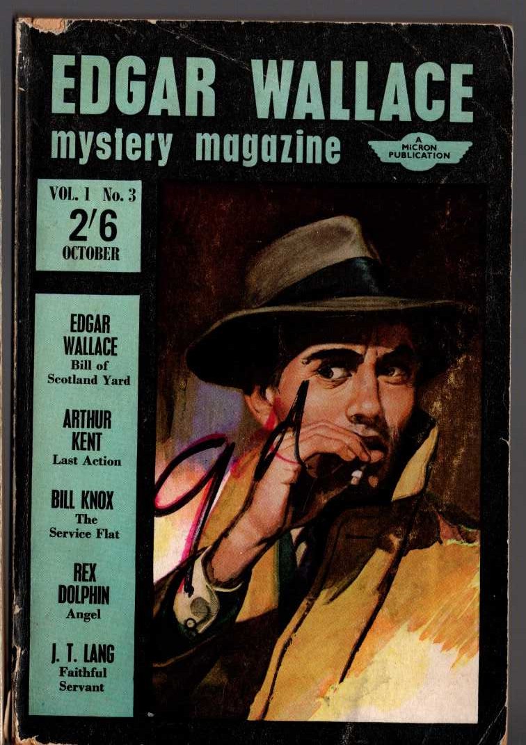 Various   EDGAR WALLACE MYSTERY MAGAZINE. No.3 Volume 1 October 1964 front book cover image