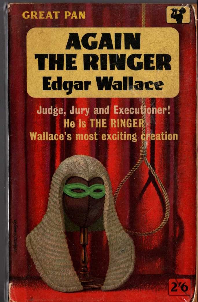 Edgar Wallace  AGAIN THE RINGER front book cover image