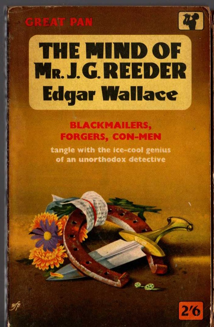 Edgar Wallace  THE MIND OF MR.J.G.REEDER front book cover image