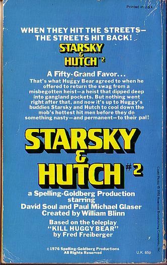 Max Franklin  STARSKY & HUTCH #2 front book cover image