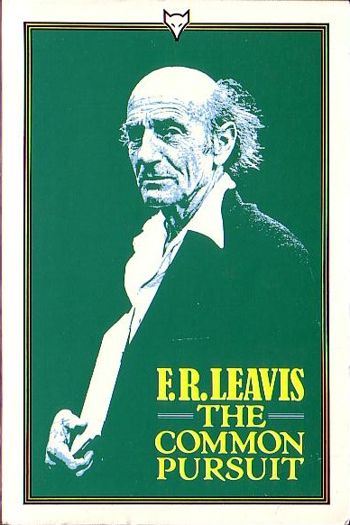 F.R. Leavis  THE COMMON PURSUIT front book cover image