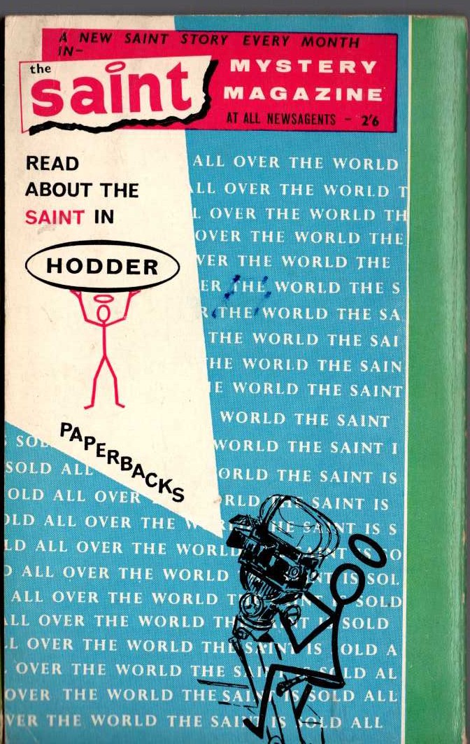 Leslie Charteris  THE BRIGHTER BUCCANEER magnified rear book cover image