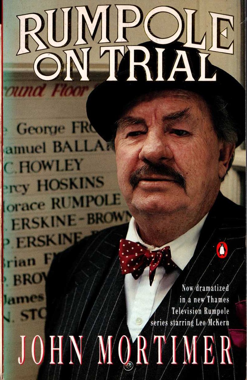 John Mortimer  RUMPOLE ON TRIAL (TV tie-in) front book cover image