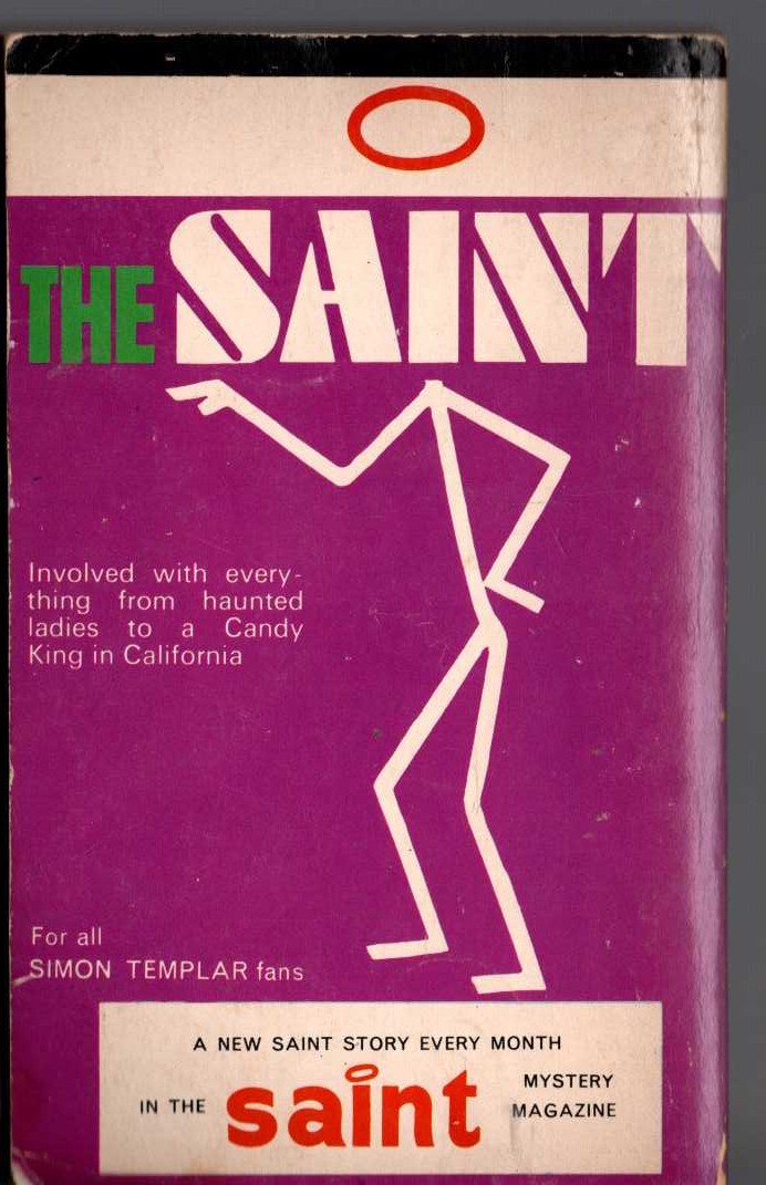 Leslie Charteris  THE SAINT TO THE RESCUE magnified rear book cover image