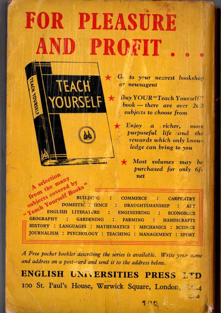 Leslie Charteris  FEATURING THE SAINT magnified rear book cover image