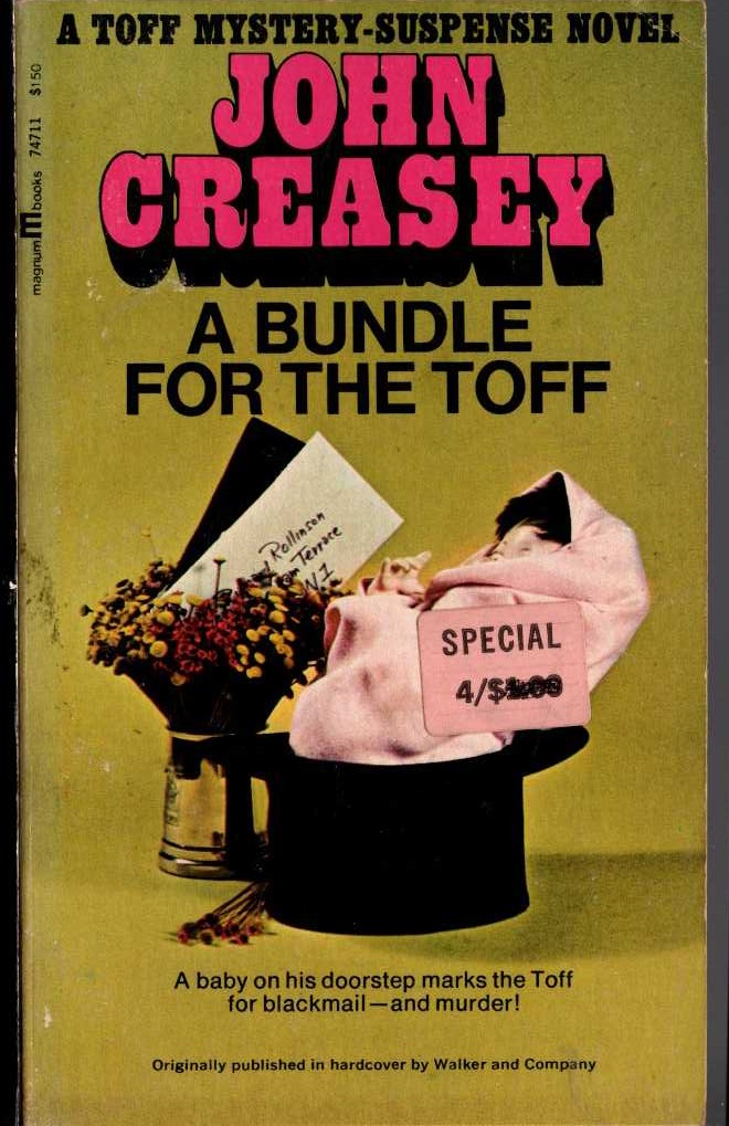 John Creasey  A BUNDLE FOR THE TOFF front book cover image