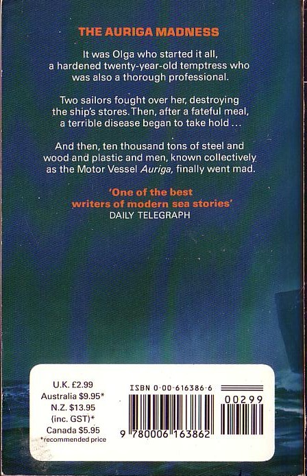 Brian Callison  THE AURIGA MADNESS magnified rear book cover image