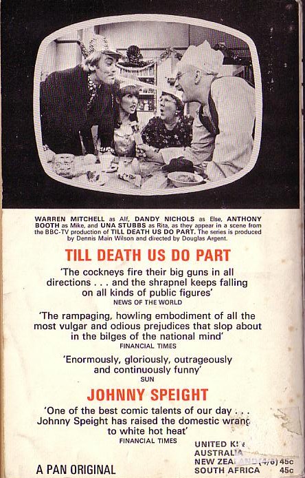 John Burke (Adapts) TILL DEATH US DO PART (Warren Mitchell..) magnified rear book cover image