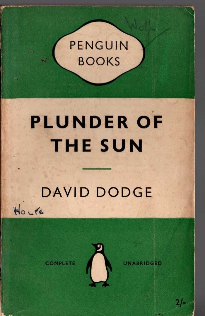 David Dodge  PLUNDER OF THE SUN front book cover image