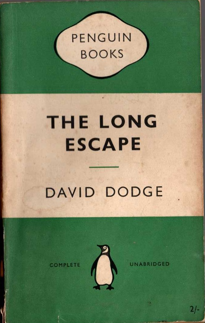 David Dodge  THE LONG ESCAPE front book cover image