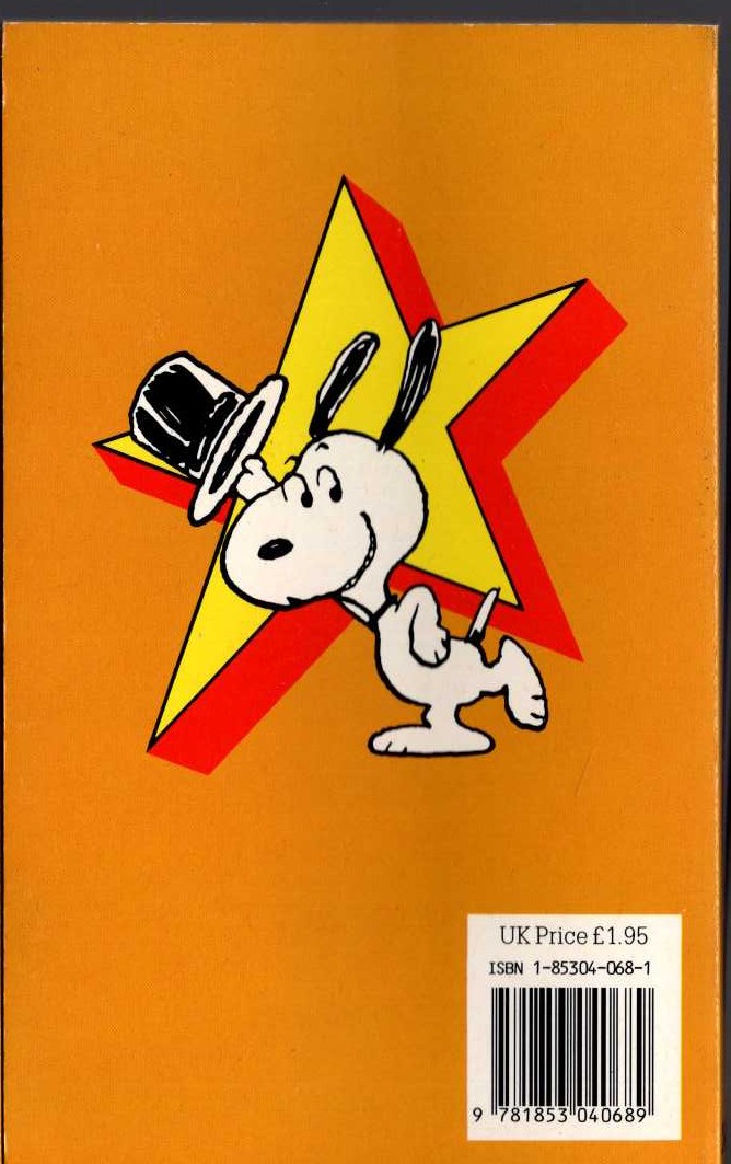 Charles M. Schulz  SNOOPY STARS AS THE DOG-DISH GOURMET magnified rear book cover image