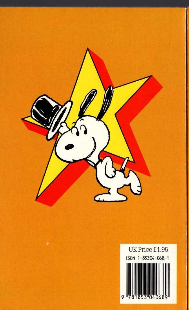 Charles M. Schulz  SNOOPY STARS AS THE DOG-DISH GOURMET magnified rear book cover image