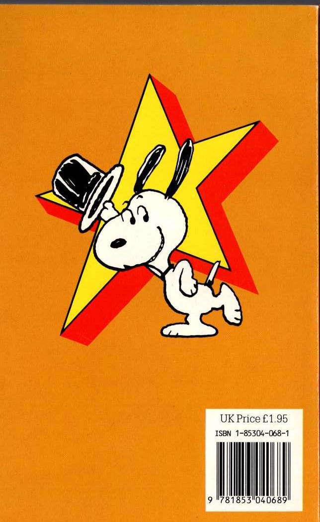 Charles M. Schulz  SNOOPY AS THE DOG-DISH GOURMET magnified rear book cover image